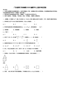 广东省湛江市徐闻县2026届数学七上期末考试试题含解析