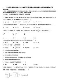 广东省肇庆市封开县2026届数学七年级第一学期期末学业质量监测模拟试题含解析