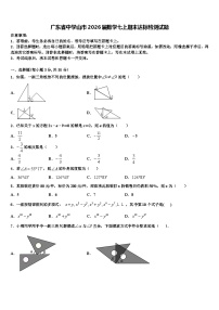 广东省中学山市2026届数学七上期末达标检测试题含解析