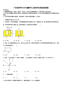 广东实验中学2026届数学七上期末学业质量监测试题含解析