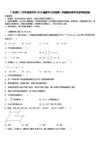 广东湛江二中学港城中学2026届数学七年级第一学期期末教学质量检测试题含解析