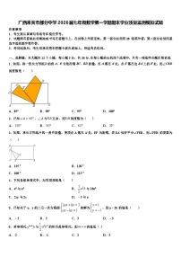 广西来宾市部分中学2026届七年级数学第一学期期末学业质量监测模拟试题含解析