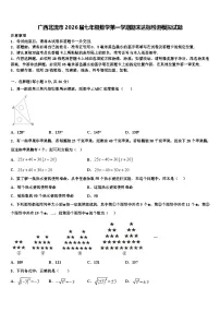 广西北流市2026届七年级数学第一学期期末达标检测模拟试题含解析