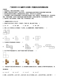 广西河池市2026届数学七年级第一学期期末达标检测模拟试题含解析