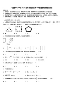 广西南宁二中学2026届七年级数学第一学期期末检测模拟试题含解析