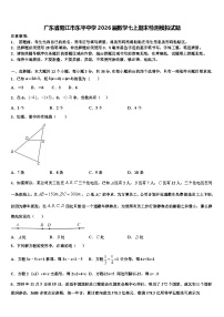 广东省阳江市东平中学2026届数学七上期末检测模拟试题含解析