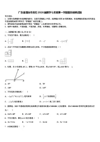 广东省清远市名校2026届数学七年级第一学期期末调研试题含解析