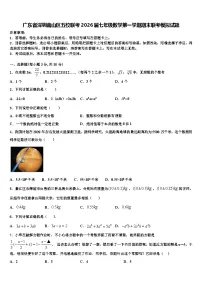 广东省深圳南山区五校联考2026届七年级数学第一学期期末联考模拟试题含解析