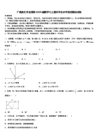 广西崇左市龙州县2026届数学七上期末学业水平测试模拟试题含解析