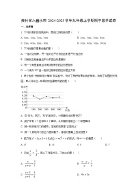 贵州省六盘水市2024-2025学年九年级上学期期中数学试卷（学生版）