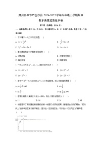 贵州省毕节市金沙县2024-2025学年九年级上学期期中教学质量监测卷数学试卷（学生版）
