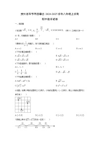 贵州省毕节市赫章县2024-2025学年八年级上学期期中数学试卷（学生版）