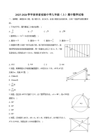 2025-2026学年吉林省实验中学九年级（上）期中数学试卷