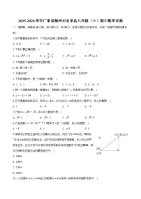 2025-2026学年广东省梅州市五华县八年级（上）期中数学试卷