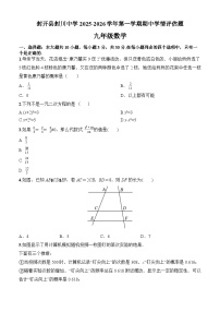 广东省肇庆市封开县封川中学2025-2026学年九年级上学期11月期中 数学试题