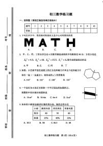 山东省淄博省桓台县2024-2025学年八年级上学期期末考试数学试卷