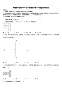 贵州省黔南州2026届七年级数学第一学期期末预测试题含解析