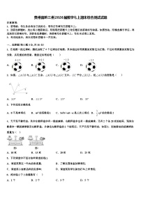 贵州省黔三州2026届数学七上期末综合测试试题含解析