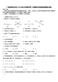 广西省贵港市名校2026届七年级数学第一学期期末质量跟踪监视模拟试题含解析