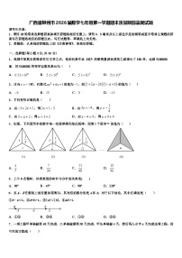 广西省柳州市2026届数学七年级第一学期期末质量跟踪监视试题含解析