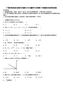 广西壮族自治区北海市合浦县2026届数学七年级第一学期期末质量检测试题含解析