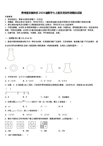 贵州省安顺地区2026届数学七上期末质量检测模拟试题含解析