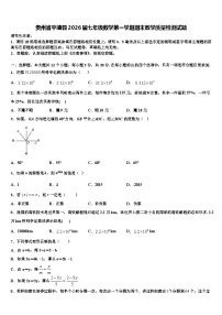 贵州省平塘县2026届七年级数学第一学期期末教学质量检测试题含解析
