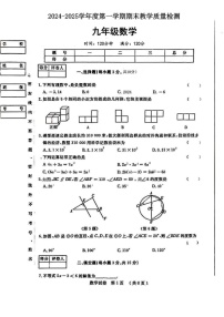 陕西省安康市石泉县部分学校2024-2025学年九年级上学期期末考试数学试题