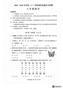 四川省成都市温江区2024-2025学年八年级上学期1月期末数学试题