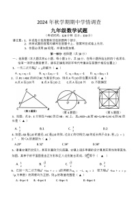 江苏省泰州市姜堰区2024-2025学年+上学期期中考试+九年级数学试题
