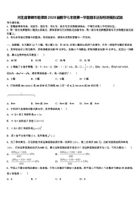 河北省邯郸市临漳县2026届数学七年级第一学期期末达标检测模拟试题含解析