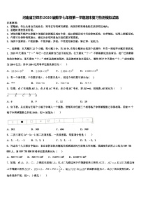 河南省卫辉市2026届数学七年级第一学期期末复习检测模拟试题含解析
