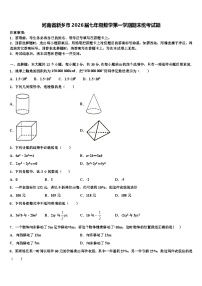 河南省新乡市2026届七年级数学第一学期期末统考试题含解析