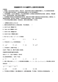 河南省新乡市2026届数学七上期末综合测试试题含解析