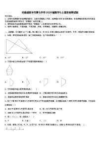 河南省新乡市第七中学2026届数学七上期末调研试题含解析