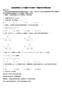 河南省淮阳县2026届数学七年级第一学期期末统考模拟试题含解析