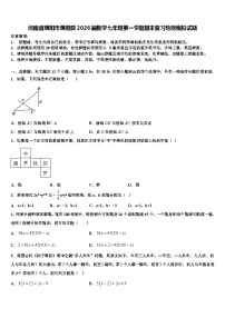 河南省濮阳市濮阳县2026届数学七年级第一学期期末复习检测模拟试题含解析