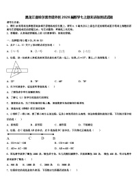 黑龙江省哈尔滨市道外区2026届数学七上期末达标测试试题含解析