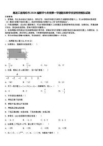 黑龙江省海伦市2026届数学七年级第一学期期末教学质量检测模拟试题含解析