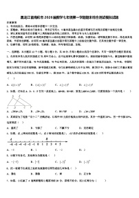 黑龙江省海伦市2026届数学七年级第一学期期末综合测试模拟试题含解析