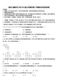 黑龙江省黑河市三县2026届七年级数学第一学期期末达标检测试题含解析