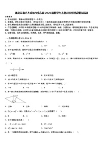 黑龙江省齐齐哈尔市克东县2026届数学七上期末综合测试模拟试题含解析