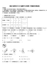 黑龙江省绥化市2026届数学七年级第一学期期末经典试题含解析