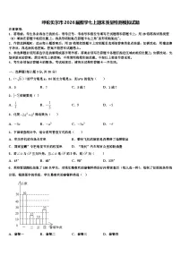 呼伦贝尔市2026届数学七上期末质量检测模拟试题含解析