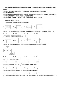 河南省郑州市郑州枫杨外国语学校2026届七年级数学第一学期期末达标测试试题含解析