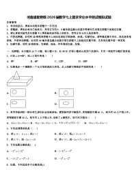 河南省新野县2026届数学七上期末学业水平测试模拟试题含解析