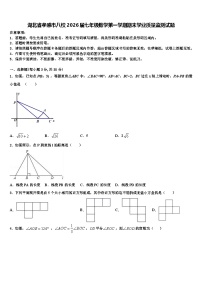 湖北省孝感市八校2026届七年级数学第一学期期末学业质量监测试题含解析