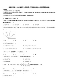 湖南江永县2026届数学七年级第一学期期末学业水平测试模拟试题含解析