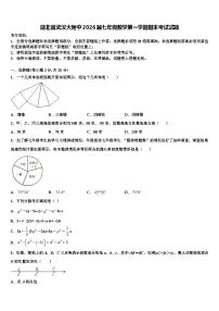 湖北省武汉大附中2026届七年级数学第一学期期末考试试题含解析