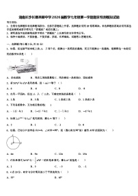湖南长沙长郡芙蓉中学2026届数学七年级第一学期期末检测模拟试题含解析
